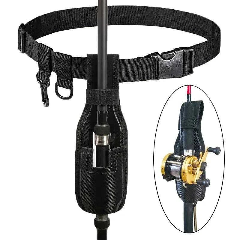 hands free fishing rod holder Fishing Wading Belt Rod Holder Adjustable Wader Fishing Waist Belt for Fly Surf Casting Spinning Fishing Pole Fishing Tackle