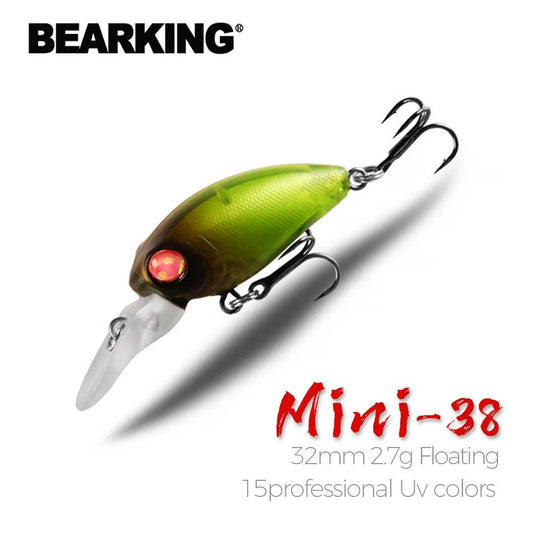 Bearking BKS-cute78 minnow crank lure, 32mm, 2.7g, vibrant color, professional UV finish, freshwater fishing.