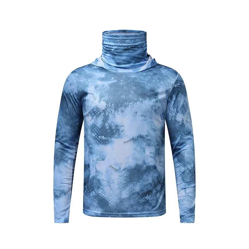 Unisex Ice Silk Lightweight Sun Protection Hoodie: Quick-Dry Cooling Jersey