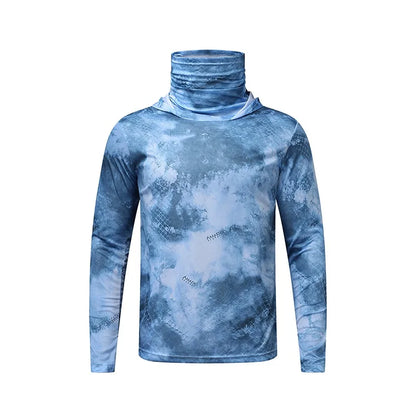 Unisex Ice Silk Lightweight Sun Protection Hoodie: Quick-Dry Cooling Jersey
