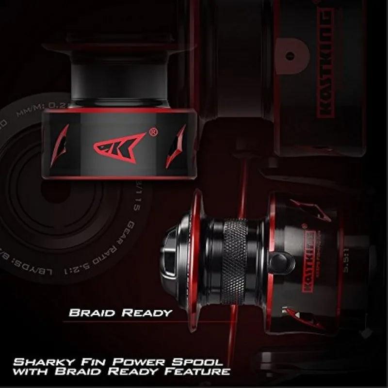 KastKing Sharky Baitfeeder III Spinning Reel - Nex Fisher Hub