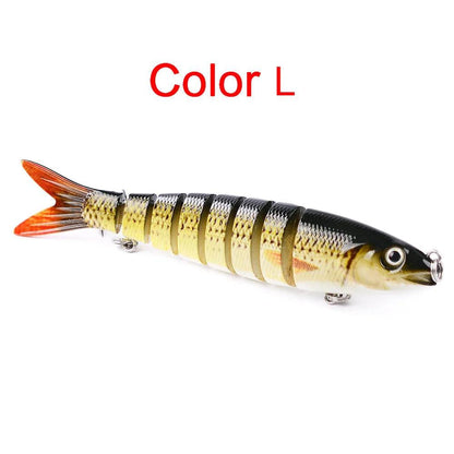 1PCS Multi-section Minnow Fishing Lure 13.5cm 19g Artificial Hard Bait Swimbait Lifelike Wobbler Crankbait Pesca Fishing Tackle - Nex Fisher Hub