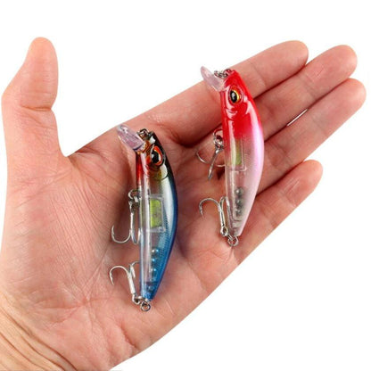 1pcs 7cm 11g Minnow Fishing Lure Wobblers 3D Eyes Sinking Hard Artificial Bait Bass Pike Trolling Carp Crankbait Fishing Tackle