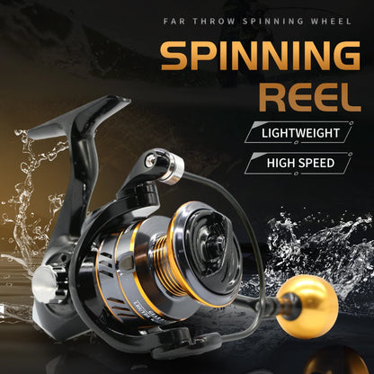 Rooblinos HM NEW Spinning Reel: 10KG Max Drag, High Speed for All Water Types