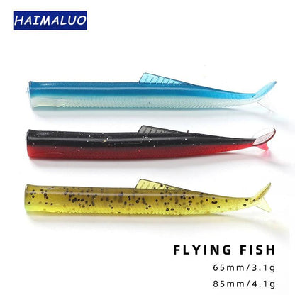 HAIMALUO Flying Soft Fishing Lure Tail Jig Minnow New SAND EEL ArtificNex Fisher Hub