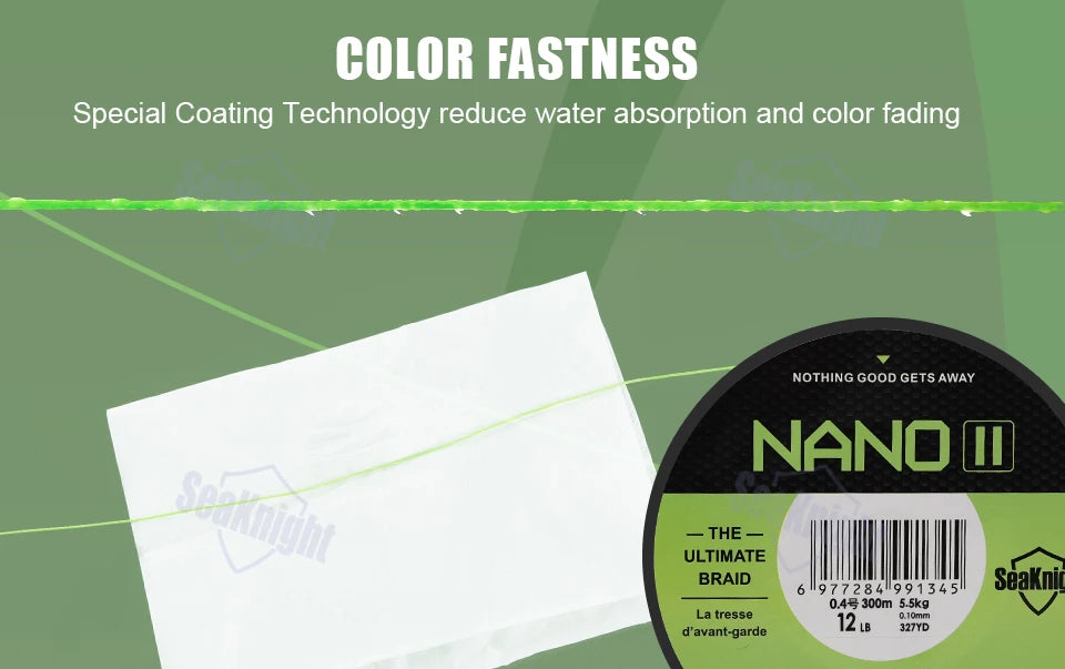 nano braided fishing line SeaKnight Brand NANO II Series Fishing Lines 300M 100M 4 Weaves – Nex Fisher Hub
