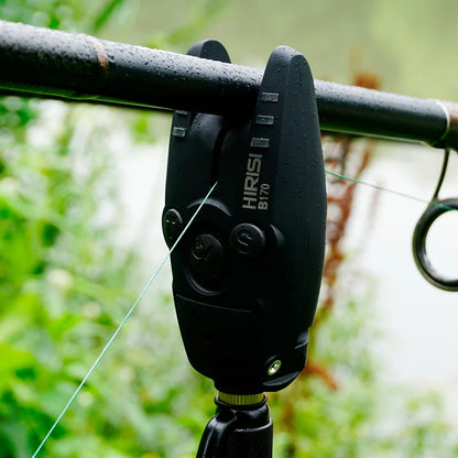 HIRISI B170 Carp Fishing Bite Alarm: Adjustable Volume, Tone, and Sensitivity LED Indicator