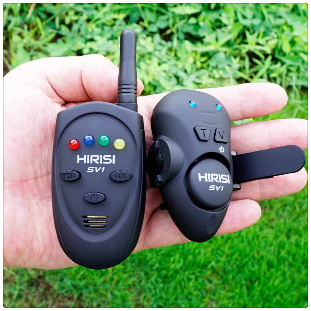 HIRISI SV1 Carp Fishing Bite Alarm Set And 100M Range Receptor: Wireless Indicator