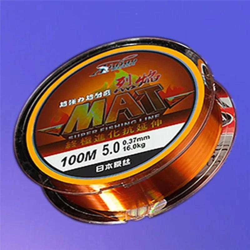 LAIMALA Leader Main Line 100m spool with high-tensile strength and abrasion-resistant fluorocarbon for superior fishing.