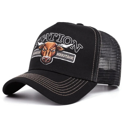 Unisex Summer Fishing Cap Breathable Mesh Trucker Hat Men Women Big Fish Fisherman Sports Snapback Hat Outdoor Cap