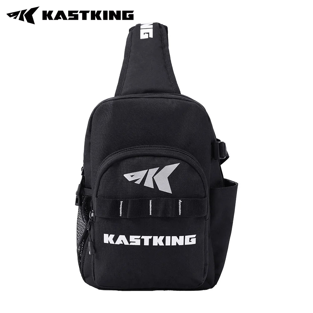 KastKing Bait Boss Fishing Sling Tackle Bag, Fishing Shoulder Backpack with Rod Holder