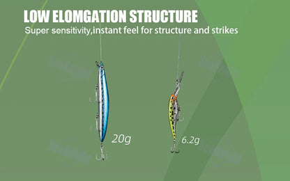 SeaKnight Brand NANO II Series Fishing Lines 300M 100M 4 Weaves Braided Multifilament Seawater-proof UV-proof Si+ Coating 7-15lb - Nex Fisher Hub