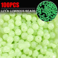 100 unidades/lote de cuentas luminosas de 3 mm a 8 mm