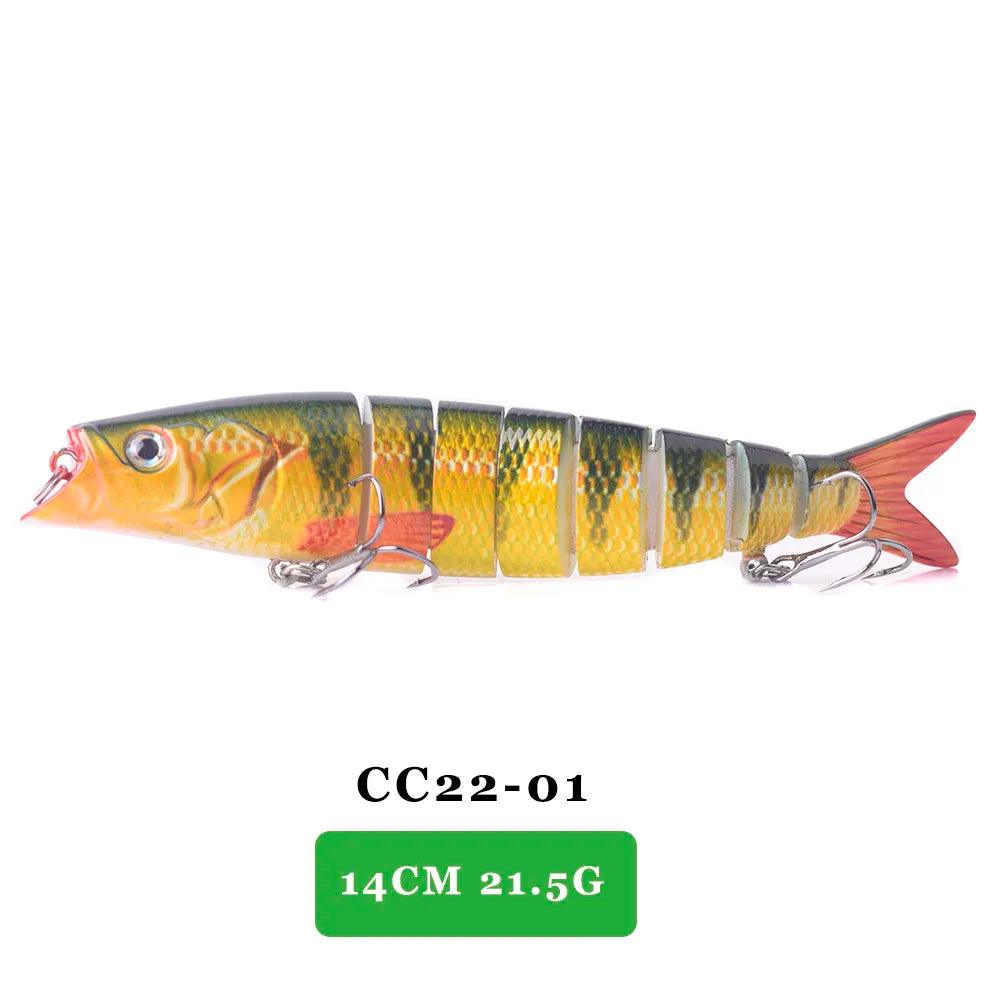 AYWFISH Lifelike Multi Jointed Sinking Wobblers Fishing Lures For Pike Swimbait Crankbait Minnow Trout Bass Fishing Tackle Baits - Nex Fisher Hub