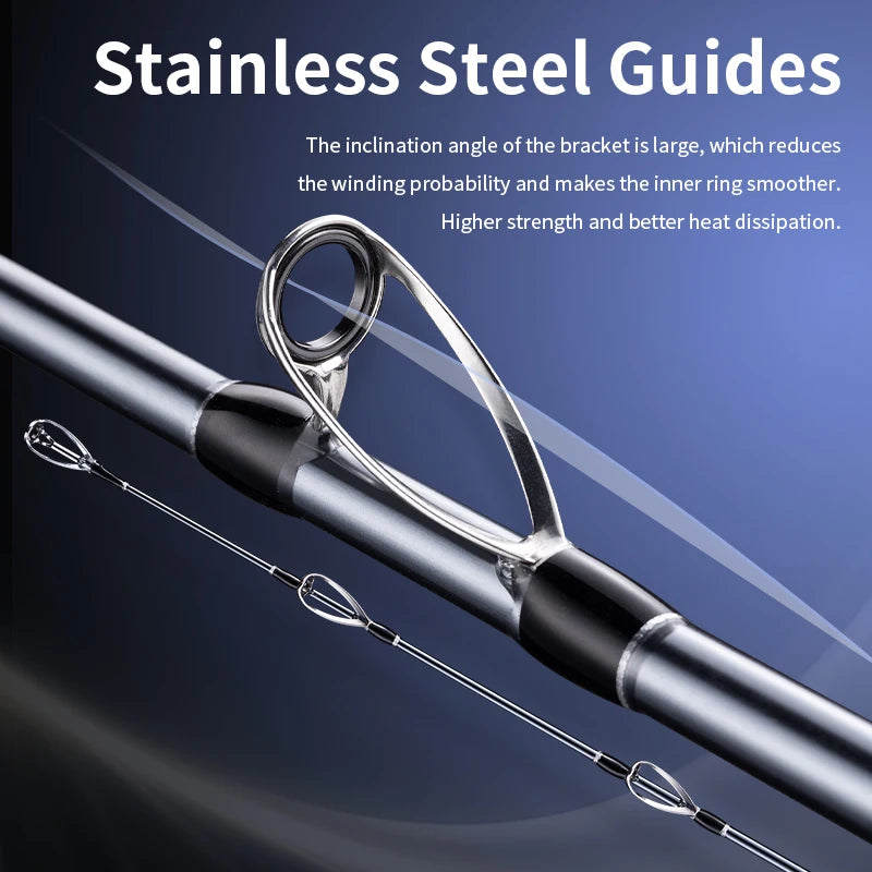 ROOBLINOS RAPTOR II Boat Fishing Rod: 1.8m (70.8 inches / 5.9 feet) Saltwater Casting/Spinning Trolling Rod