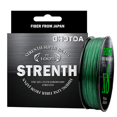 GHOTDA 8/9/12 Strands PE Braided Wire Multifilament Japan Import Fabric  PE Line for Carp Fishing 0.6-8.0# 100M Fishing Line - Nex Fisher Hub