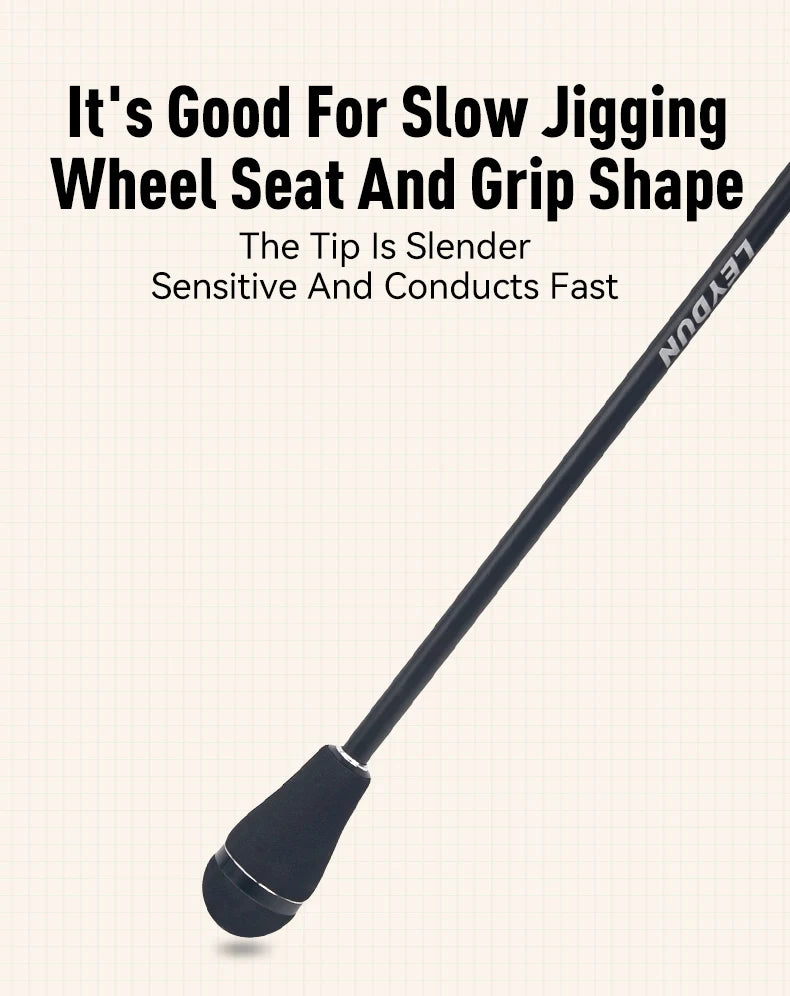 LEYDUN Rang's SJ Slow Jigging Rods: 1.85m High Carbon Saltwater Boat Casting