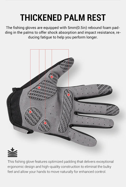 Noeby Fishing Gloves UPF50+ Sun UV Protection Quick-drying Anti-slip Outdoor Kayaking Cycling Fishing Protection Sports Gloves Nex Fisher Hub