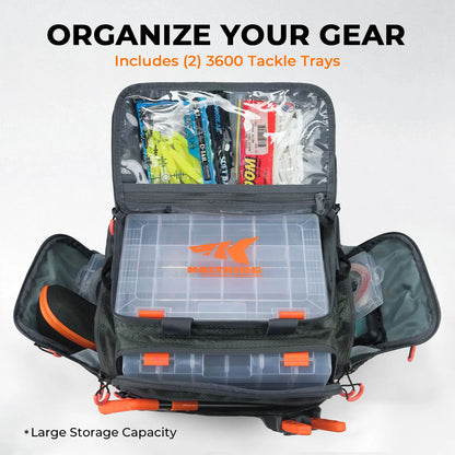 KastKing Hoss Large Capacity Tackle Bag - Oraganize Your Gear With Style