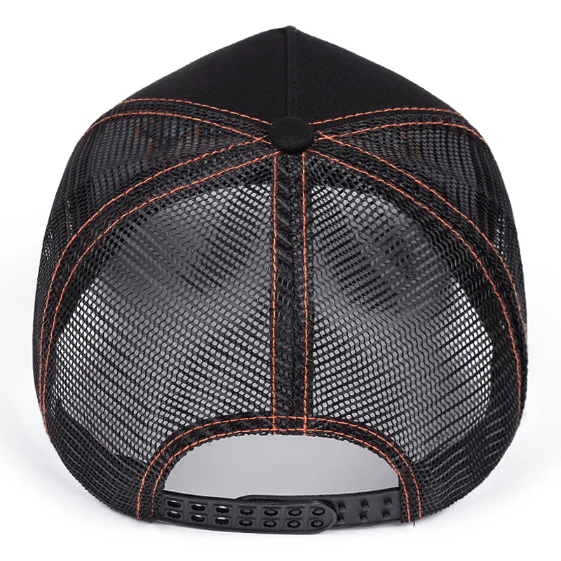 Unisex Summer Fishing Cap Breathable Mesh Trucker Hat Men Women Big Fish Fisherman Sports Snapback Hat Outdoor Cap