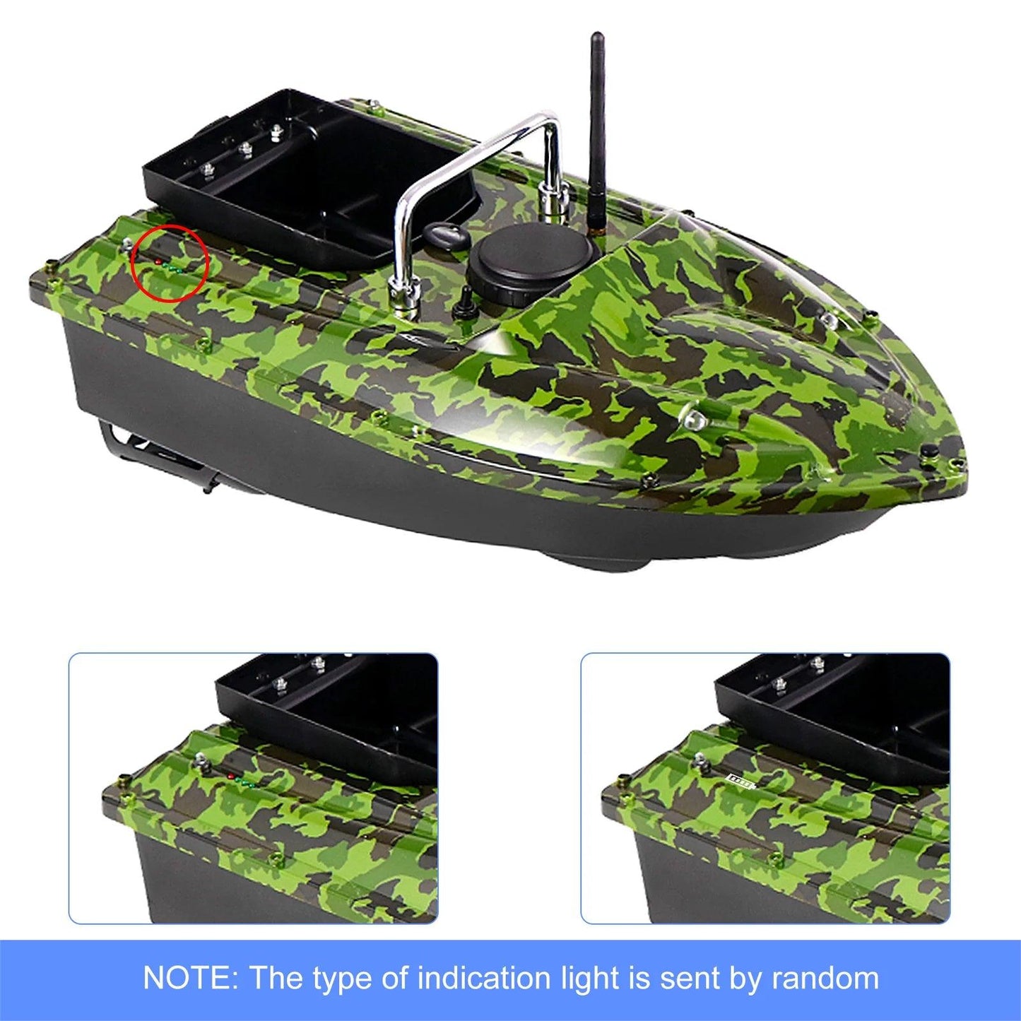 GPS Fixed Speed Cruise Remote Control Fishing Finder Boat  with Single Bait Containers Automatic Bait Boat with Remote Control - Nex Fisher Hub