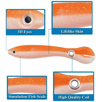 Kidifuns Loach 4 Unique Swimming Action - Pack of 5 Lures