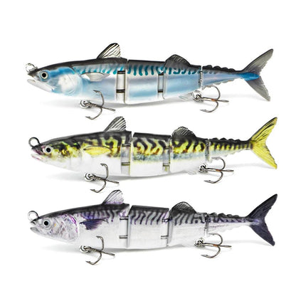 15cm 31g Sinking Wobblers Hard Jointed Bass Artificial Bait 4 Section Tuna Fishing Lures Swimbait