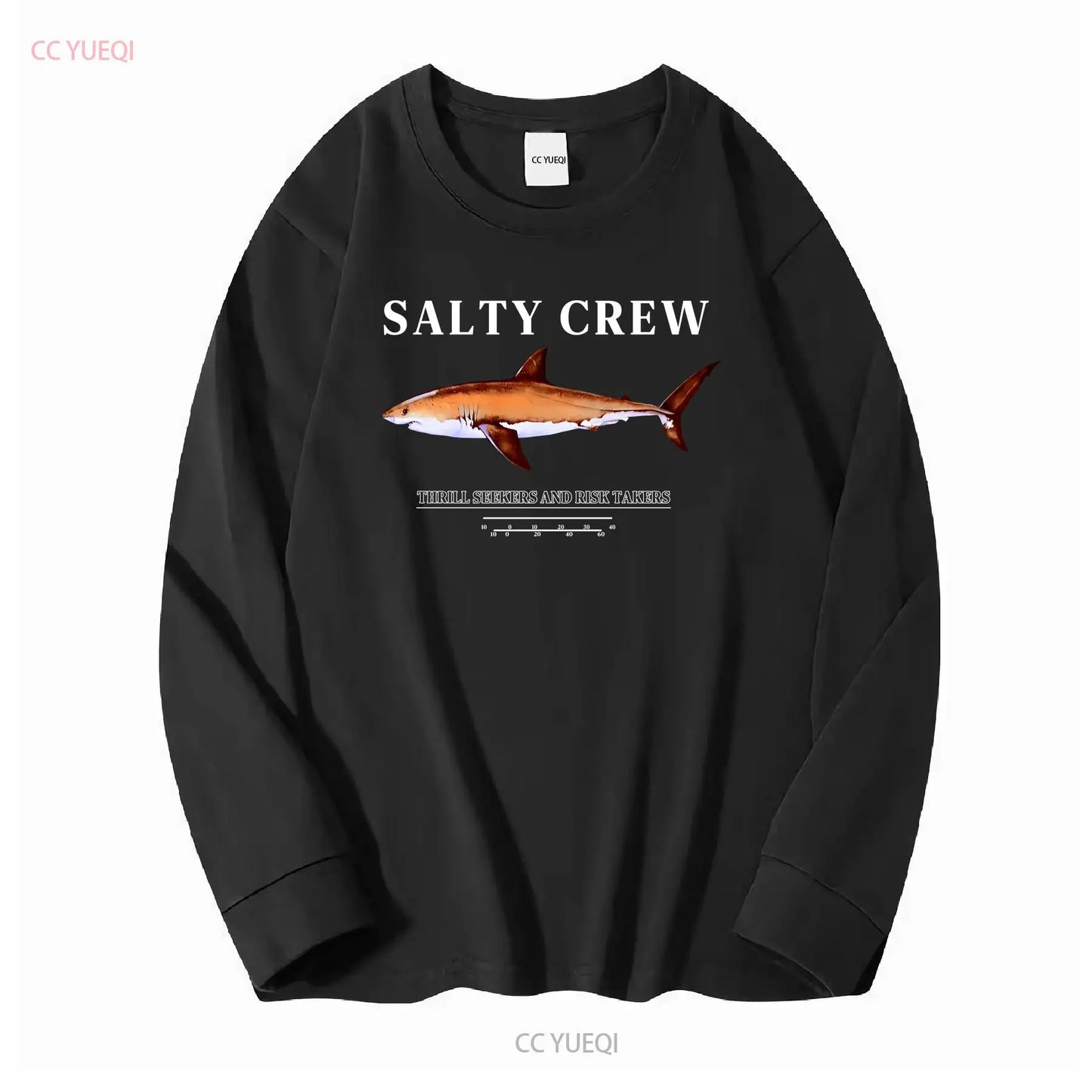 Salty Crew Vintage Graphic Fishing T-shirt: Washed Aquamarine Edition