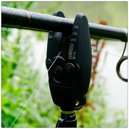 HIRISI B170 Carp Fishing Bite Alarm: Adjustable Volume, Tone, and Sensitivity LED Indicator