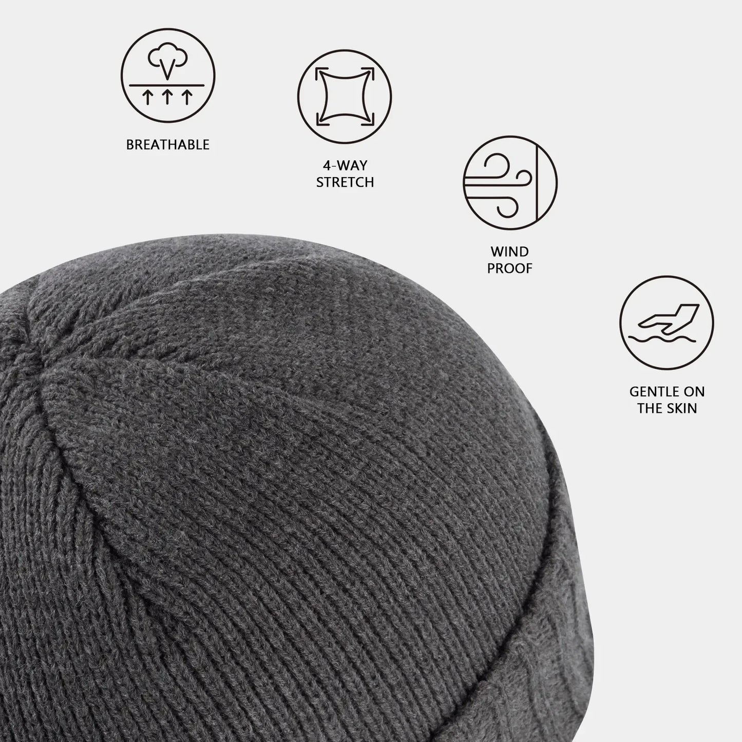 BASSDASH Winter Beanie Hats with Fleece Lining Thick Warm for Men Women Stretchy Fit Unisex Cuffed Knit Hat Nex Fisher Hub