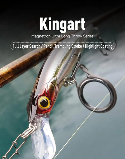 Kingdom Kingart Sinking Minnow Fishing Lures 6g 9g 14g 18.6g Jerkbaits Good Action Wobblers FR Silence Hard Baits Sea Bass - Nex Fisher Hub