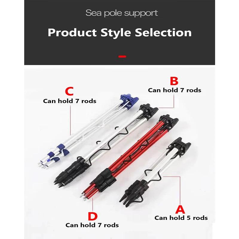 telescopic fishing rod holder Sideny Telescopic Fishing Rod Holder 3-Fold Tripod Stand