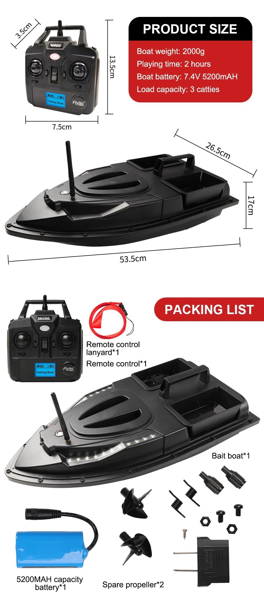 V900 V700 RC Bait Boat - Nex Fisher Hub