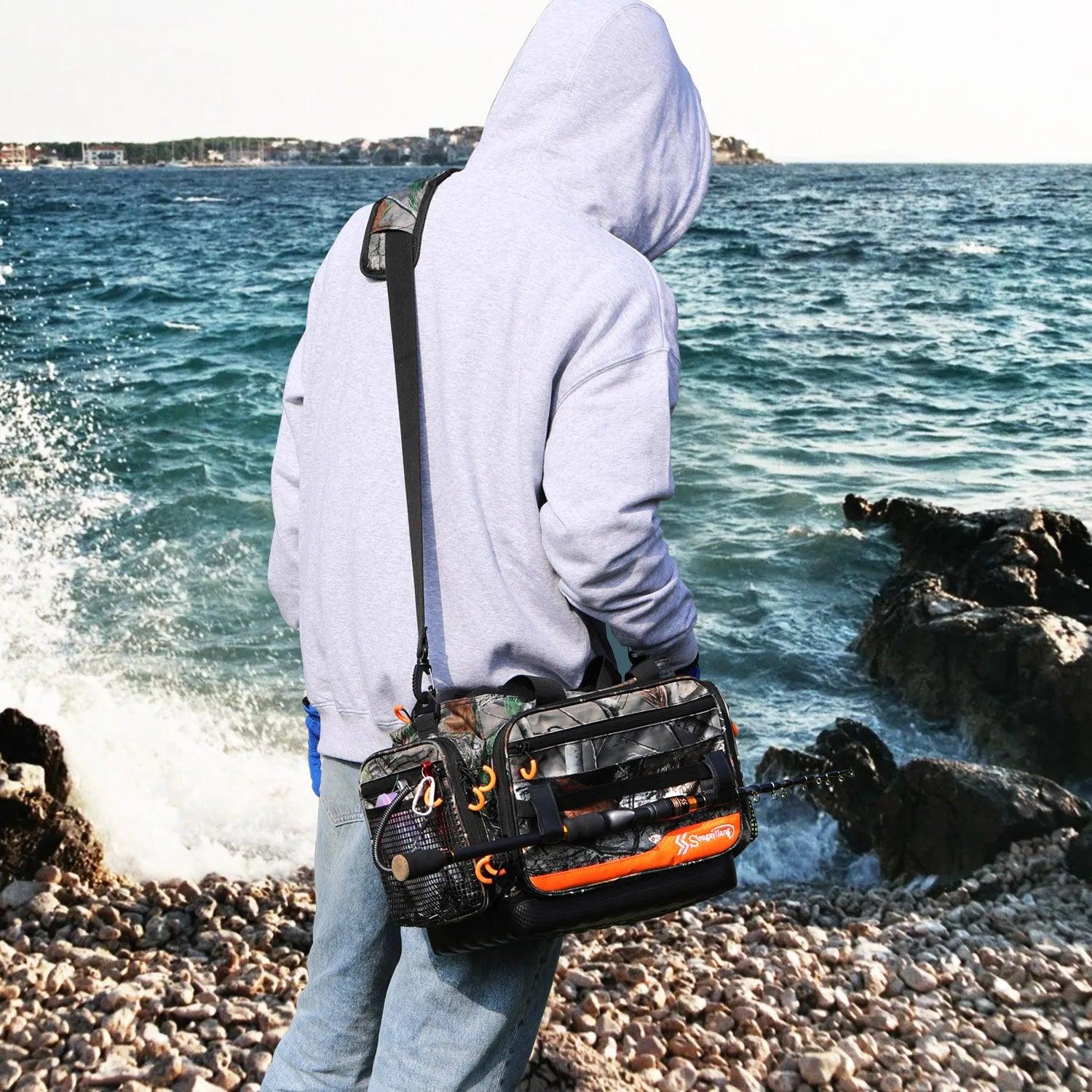 beach tackle bags Fishing Tackle Bag: Spacious and Organized Multi-Purpose Solution