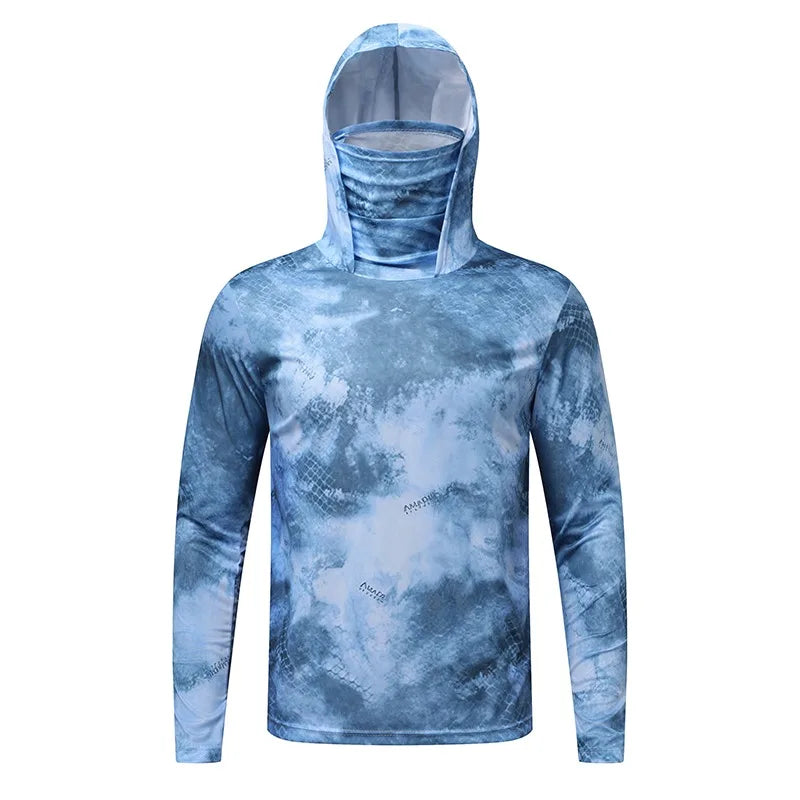 Unisex Ice Silk Lightweight Sun Protection Hoodie: Quick-Dry Cooling Jersey
