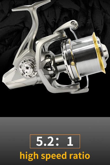 Rooblinos NGK Long Shot Jigging Spinning Reel: 55lb Max Drag for Big Game Saltwater And Freshwater Fishing