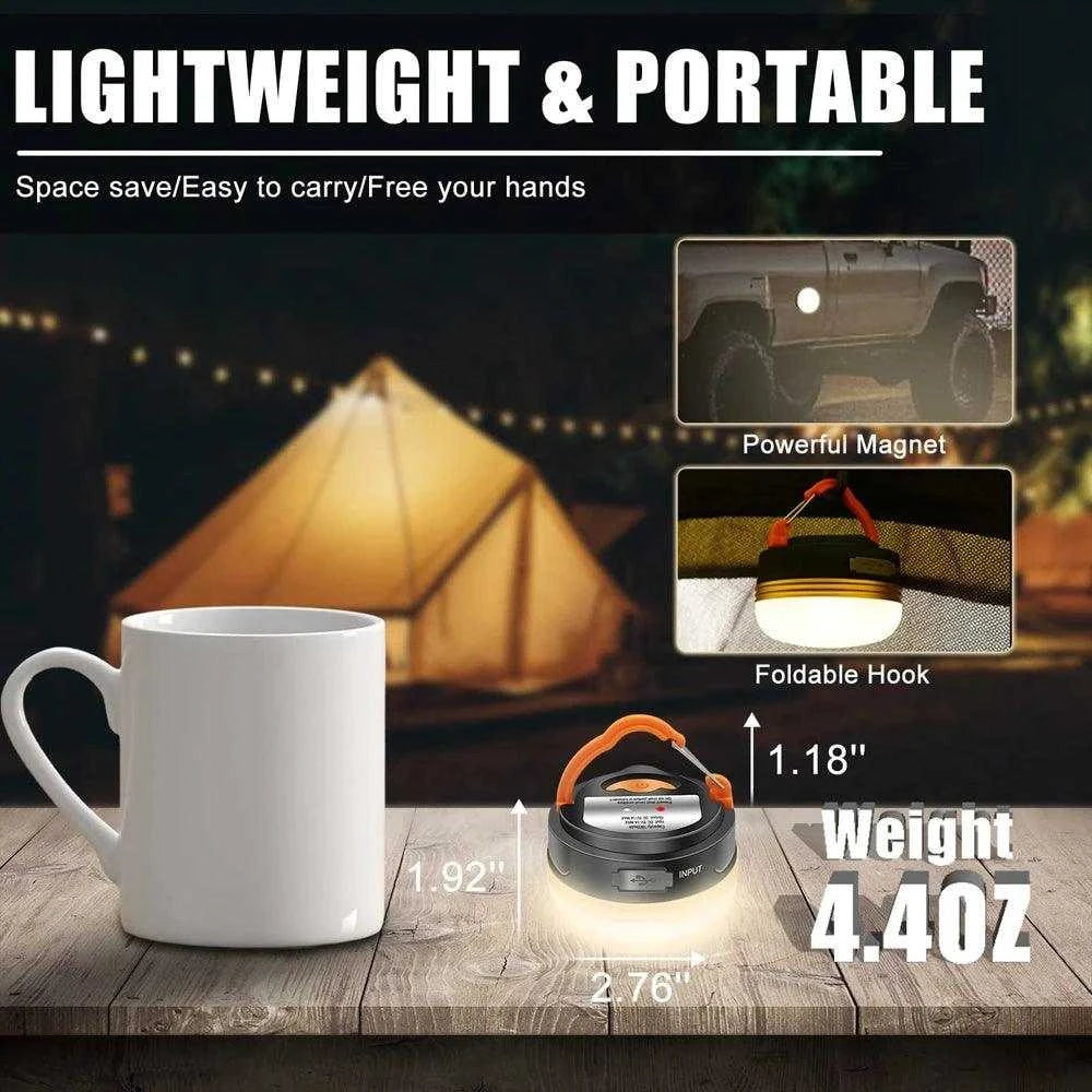 Waterproof and Rechargeable LED Lantern for Hiking & Camping - Nex Fisher Hub