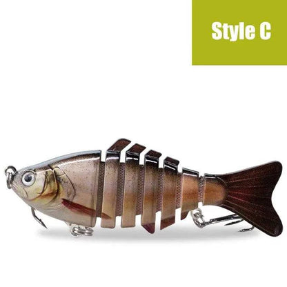 AUKUMA JIESHOU7S 7-joint swimbait with lifelike design and S-shaped action.