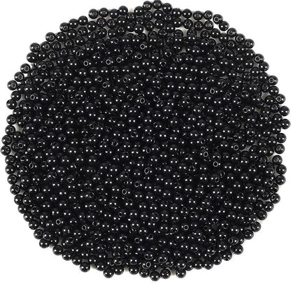 100pcs/lot 3mm-8mm Fishing Beads Black