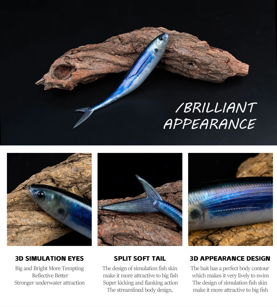 THORFORCE Ulta Realistic Soft SwimBait: Realistic 3D Simulation for – Nex Fisher Hub