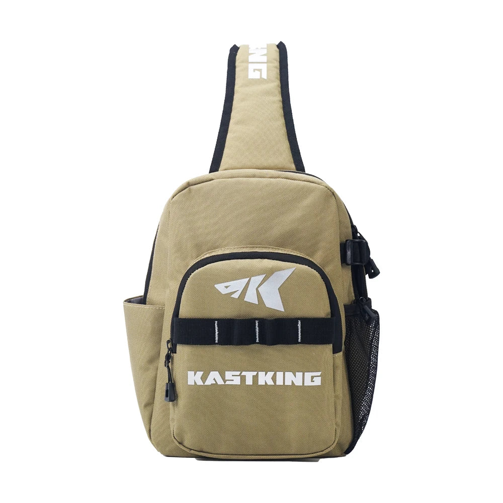 KastKing Bait Boss Fishing Sling Tackle Bag, Fishing Shoulder Backpack with Rod Holder