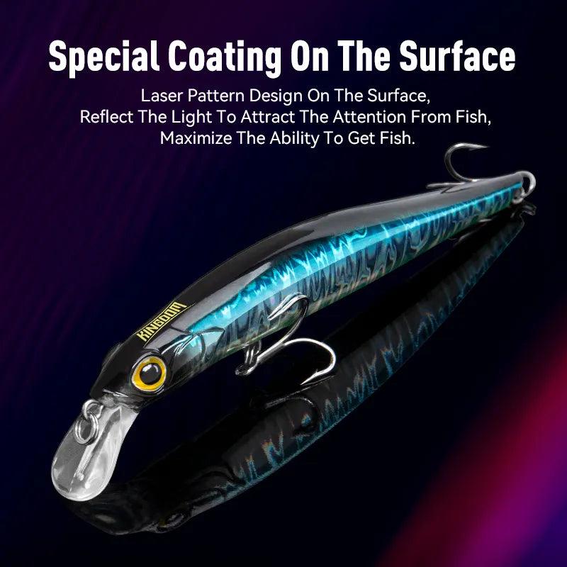 Kingdom Kingart Sinking Minnow Fishing Lures 6g 9g 14g 18.6g Jerkbaits Good Action Wobblers FR Silence Hard Baits Sea Bass - Nex Fisher Hub