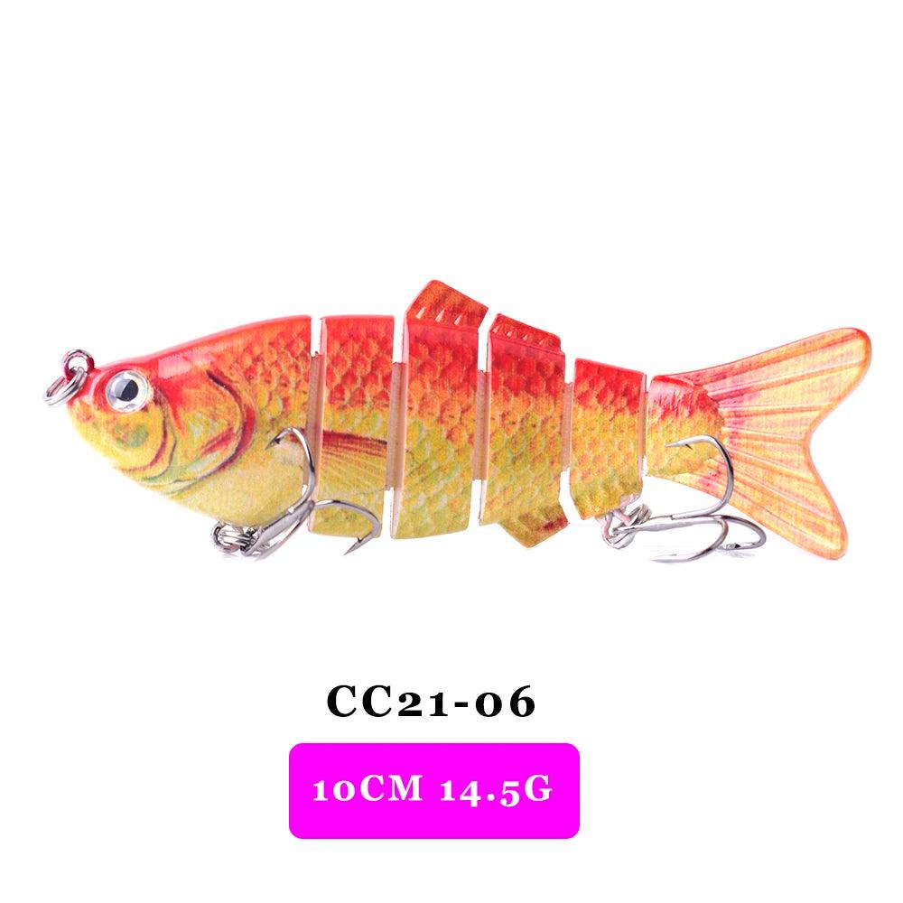 AYWFISH Lifelike Multi Jointed Sinking Wobblers Fishing Lures For Pike Swimbait Crankbait Minnow Trout Bass Fishing Tackle Baits - Nex Fisher Hub