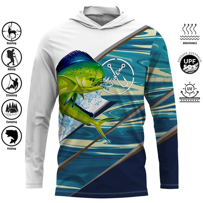 Pelagic Pro Series Men Fishing Hooded Shirt - UPF 50+ Sun Protection