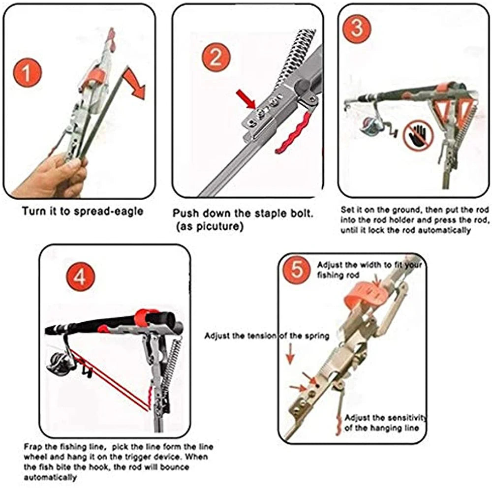 Automatic Fishing Rod Stand - Never Miss a Bite