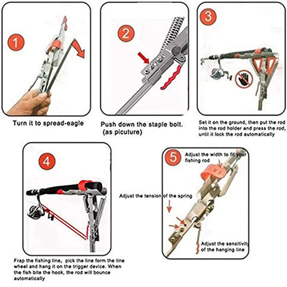 Automatic Fishing Rod Stand - Never Miss a Bite