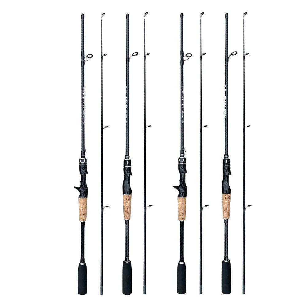 carbon fiber fishing lure GHOTDA Ultralight Carbon Fiber Lure Fishing Rod 2-Sections