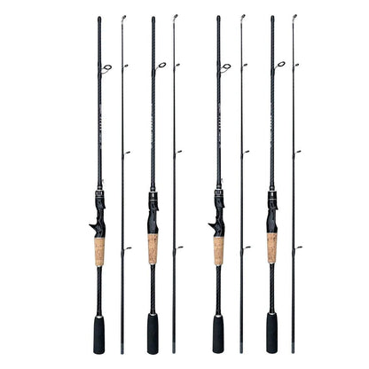 GHOTDA Ultralight Carbon Fiber Lure Fishing Rod 2-Sections