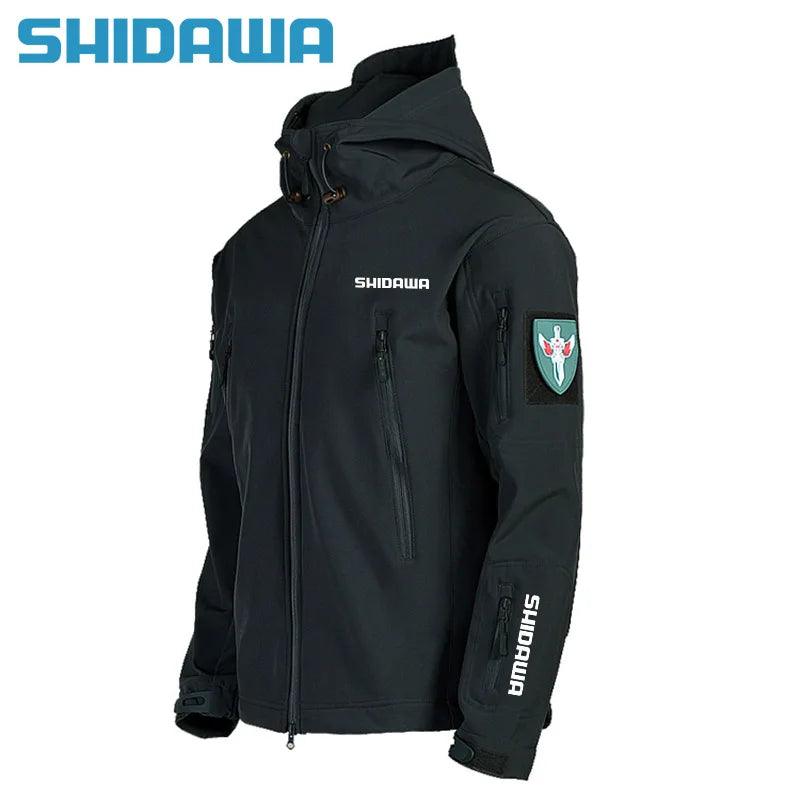 Shidawa Autumn Winter Men's Waterproof Warm Fishing Set Windproof HoodNex Fisher Hub