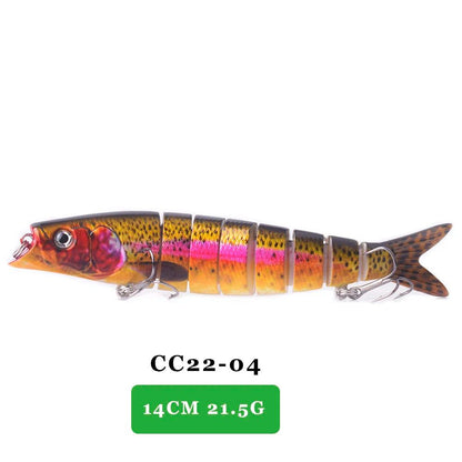 AYWFISH Lifelike Multi Jointed Sinking Wobblers Fishing Lures For Pike Swimbait Crankbait Minnow Trout Bass Fishing Tackle Baits - Nex Fisher Hub